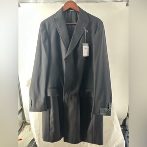 Nwt Zegna Black single breasted coat